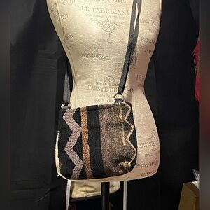 Elegant Black and Brown Women's Crossbody Bag